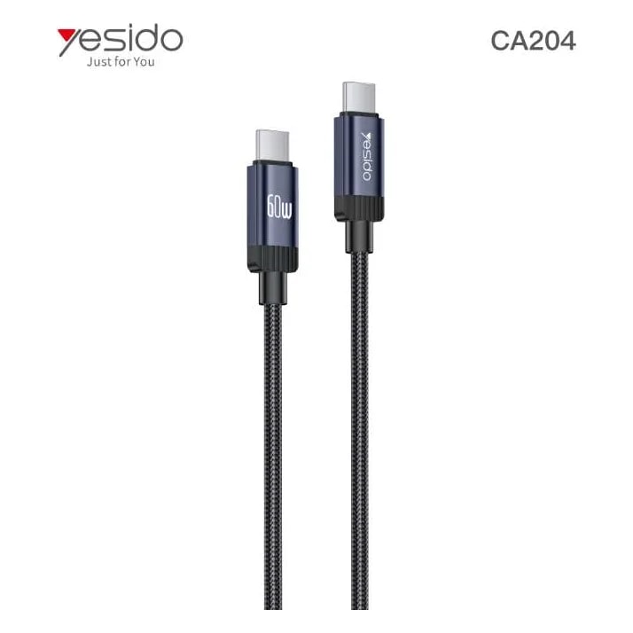 Cable Yesido CA204 USB-C a USB-C PD