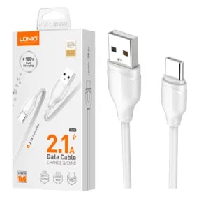 Cable LDNIO LS371 1M 12W 2.1A USB a USB-C
