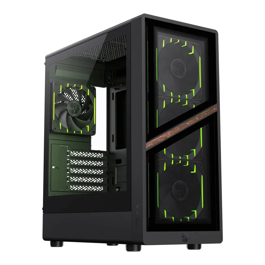Case GAMEMAX Defender MB M-ATX USB 3.0/2.0 Fan ARGB (post 1*12CM, Front 3*12CM) 16 Modos, Lat.
