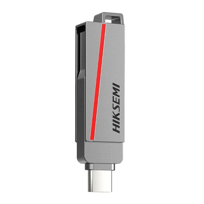 Flash Memory 32GB Hiksemi Dual Slim USB 3.2 + Usb-c Metalica Gris HS-USB-E307C-32G-U3