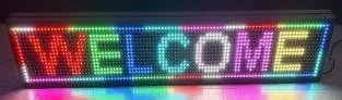 Letrero LED Programable P10 RGB Siete Colores 130x20 cm