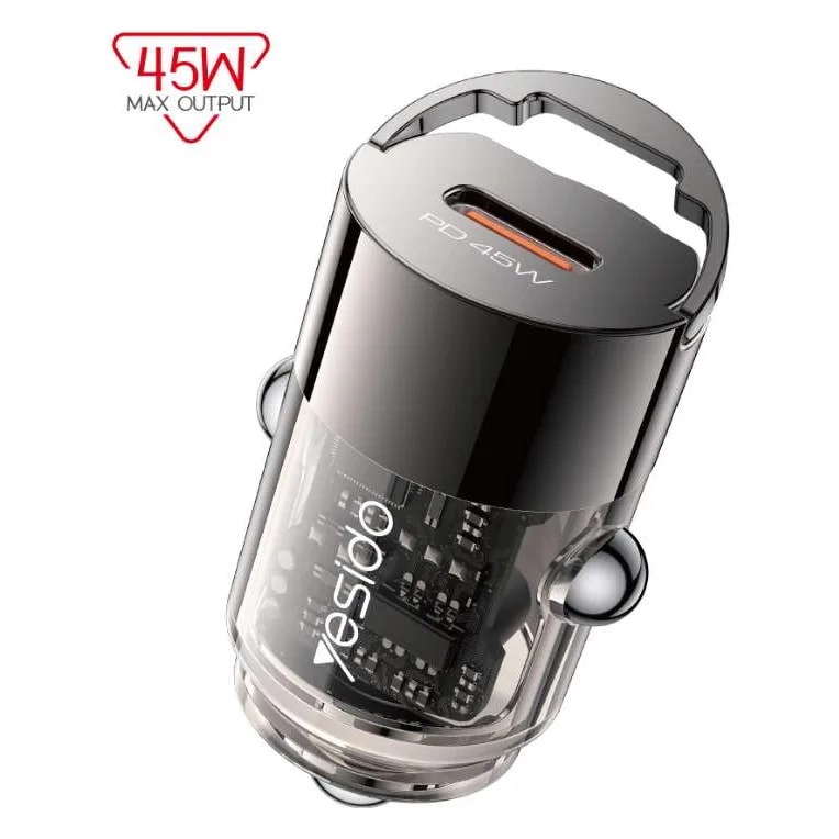 Cargador para auto Yesido Y67 USB-C 45W