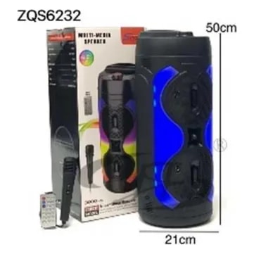 Parlante ZQS6232 6.5"X2 20W + Mic