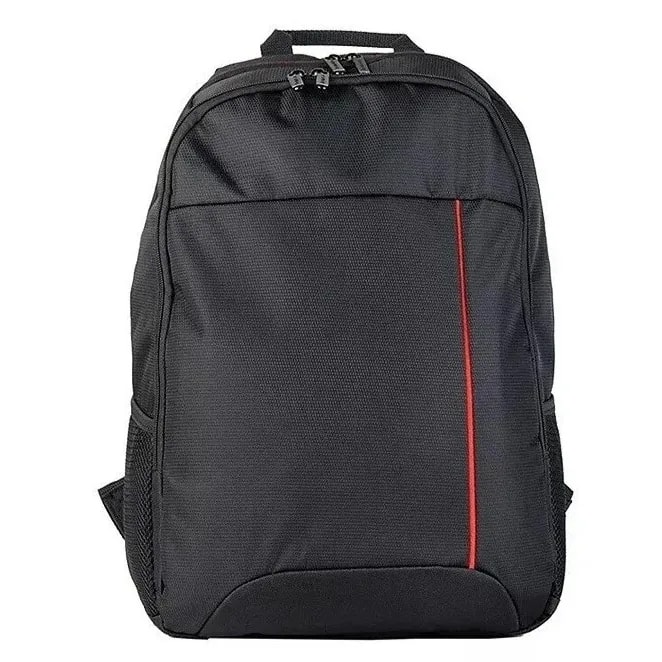 Mochila INS LS205 Poliester Varios Compartimentos Color Negro