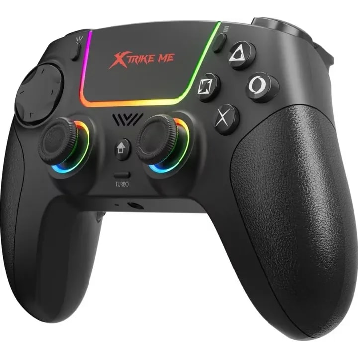 Gamepad Xtrike GP-53 BT 5.2 Vibracion Dual Panel Tactil, Rgb, PS4/3 N-switch, Bat 1000 mAh