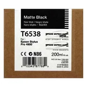 Cartucho Epson T653800 Stylus PRO 4900 Matte Negro 200ML