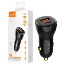 Cargador Vehicular. LDNIO C103 60W 2P Pd+usb + Cable