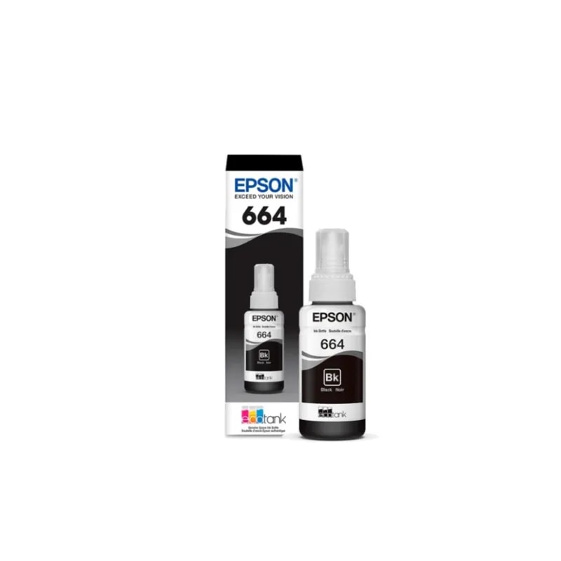 Botella Epson T664 Negro L110 / L200 / L210 / L350 / L35 4000 PAG T664120-AL