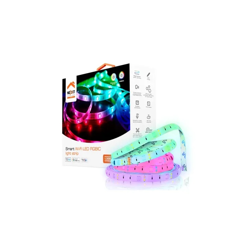 Cinta De LUZ LED Nexxt Smart WIFI 5 Metros Rgbic