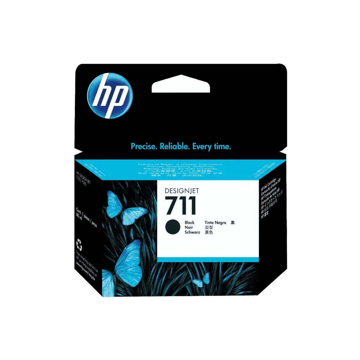 Tinta HP 711 Negro Designjet T120 / 520 38 ML CZ129A