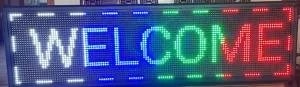 Letrero LED Programable P10 Multicolor 130x20 cm