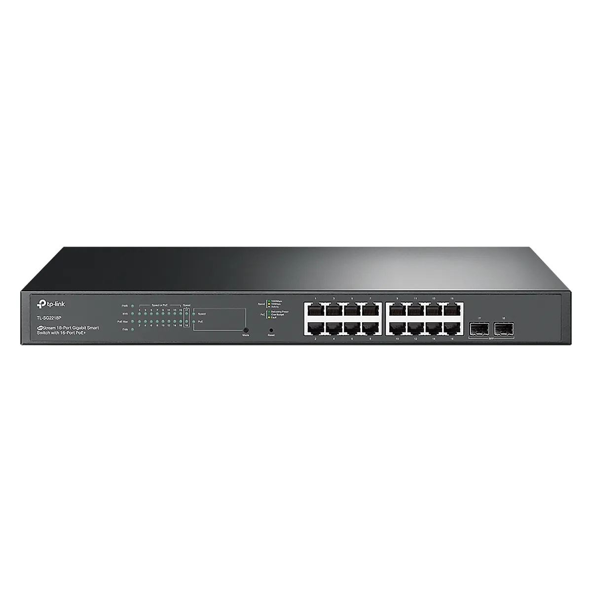 Switch Smart TP-Link Gigabit JetStream de 18Puertos con PoE Plus de 16Puertos