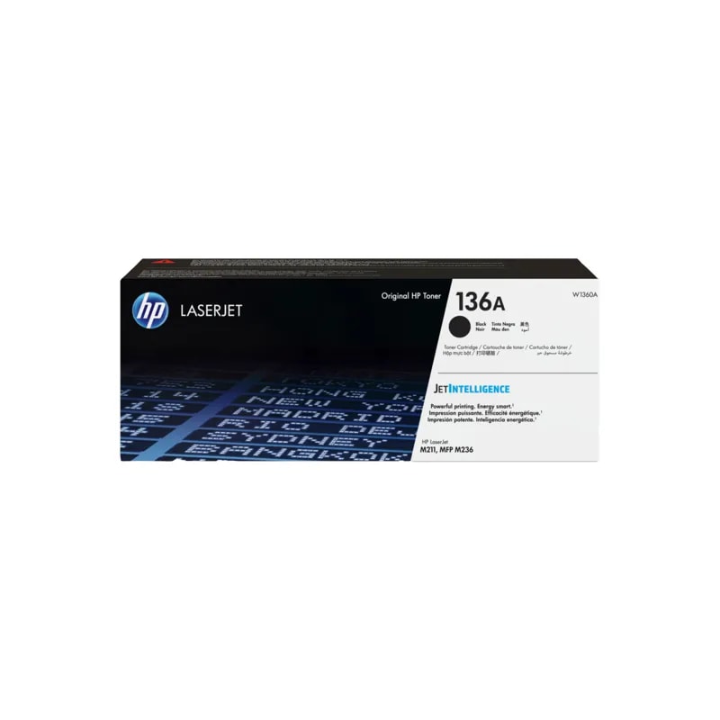 Toner HP 136A Negro Laserjet M208 / 209 / 211 / 232 / 233 / 234 / 236 1150 PAG W1360A