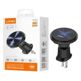 Soporte Vehicular LDNIO MA23 Compatible MagSafe 15W Negro