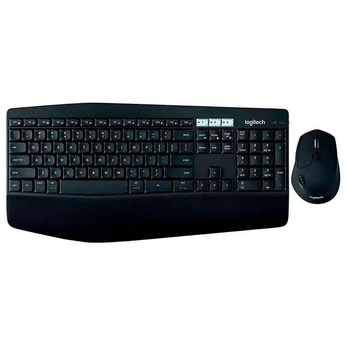 Teclado-mouse Combo Logitech MK850 Negro Multidispositivo Wireless Unifiying BT Flow Multiplataforma