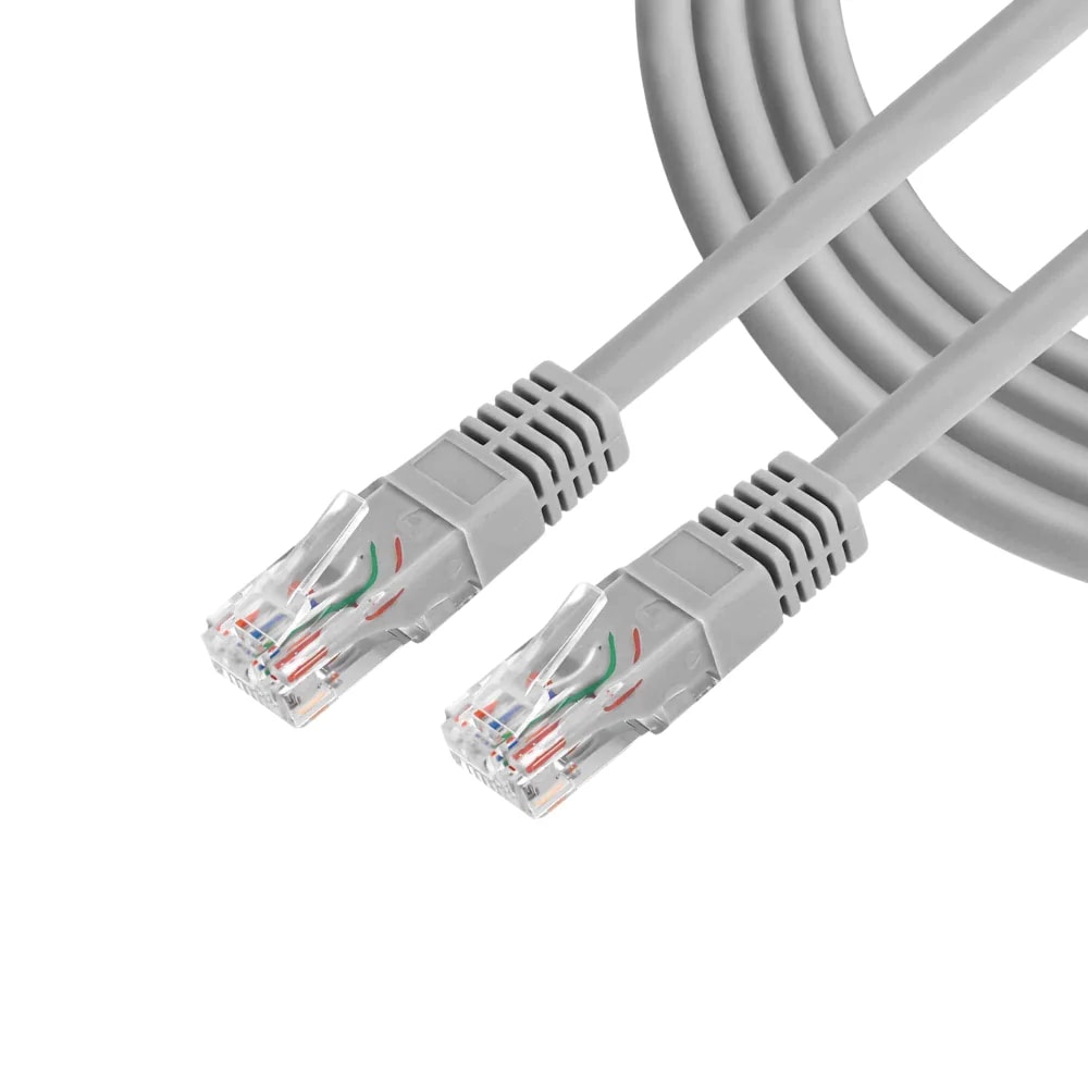 Patch cord Unno Tekno Cat6 1ft gigabit (paquete de 3) plomo