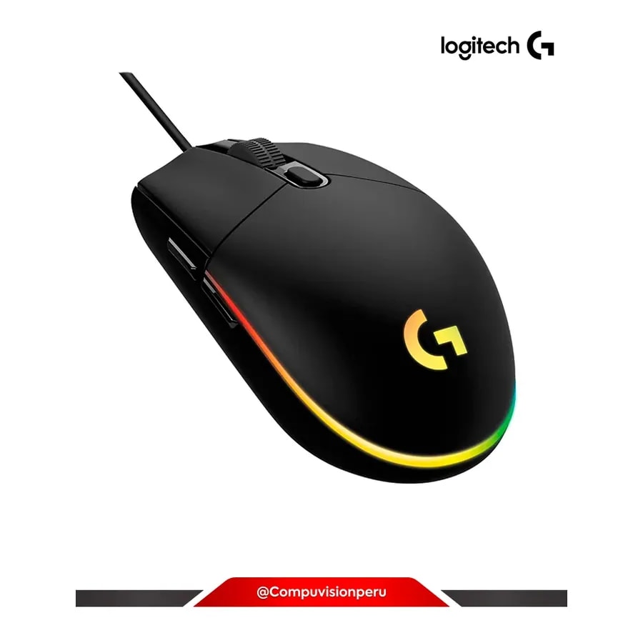 Mouse Logitech 910-005790 / G203 RGB Lightsync / Negro / USB / 6 Botones / 200 - 8000 DPI