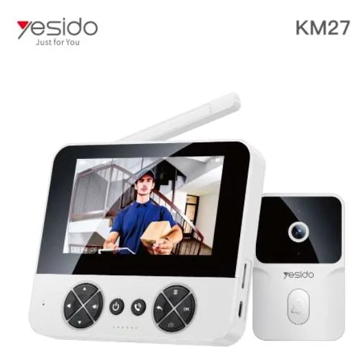 Timbre con video e intercomunicador inalámbrico Yesido KM27