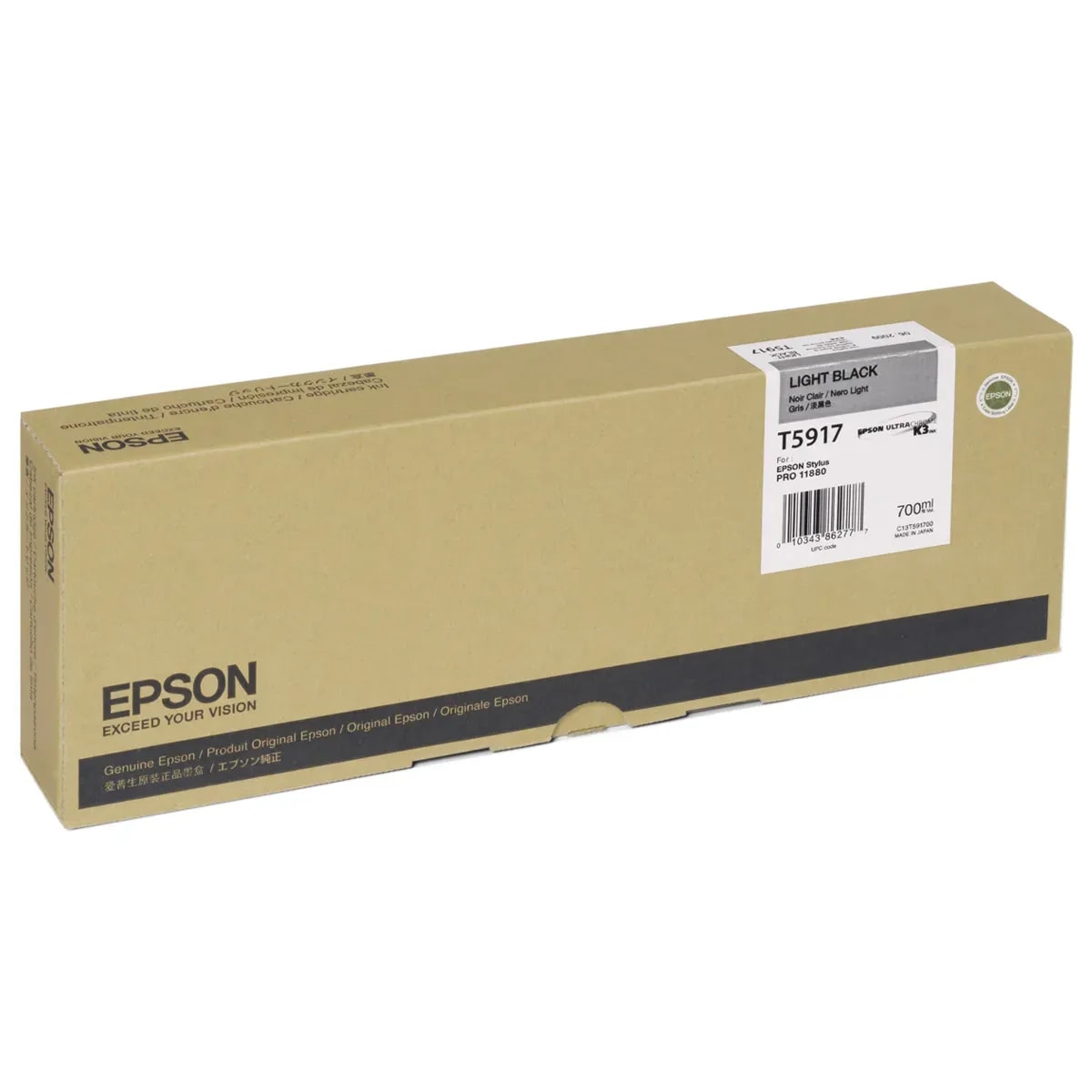 Cartucho Epson T591700 Stylus PRO 11880 Light Negro 700ML