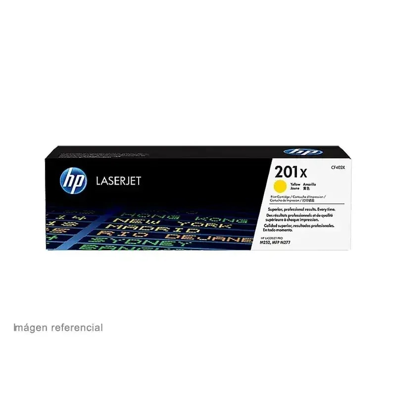 Toner HP 201X Amarillo Laserjet M252 / 227W 2300 PAG CF402X