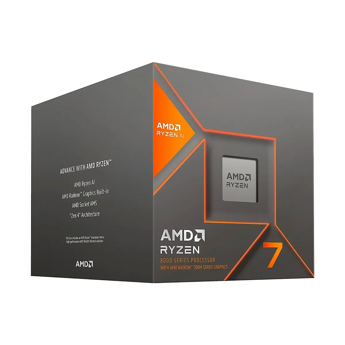 Proc. AMD Ryzen 7 8700G AM5 5.1GHZ 8CORE 16HILOS Cache 24MB 65W With Thermal Solution