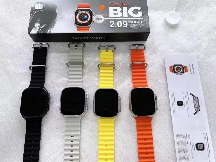 Smartwatch T900 Ultra Pantalla Grande 2.09" con Correa Deportiva