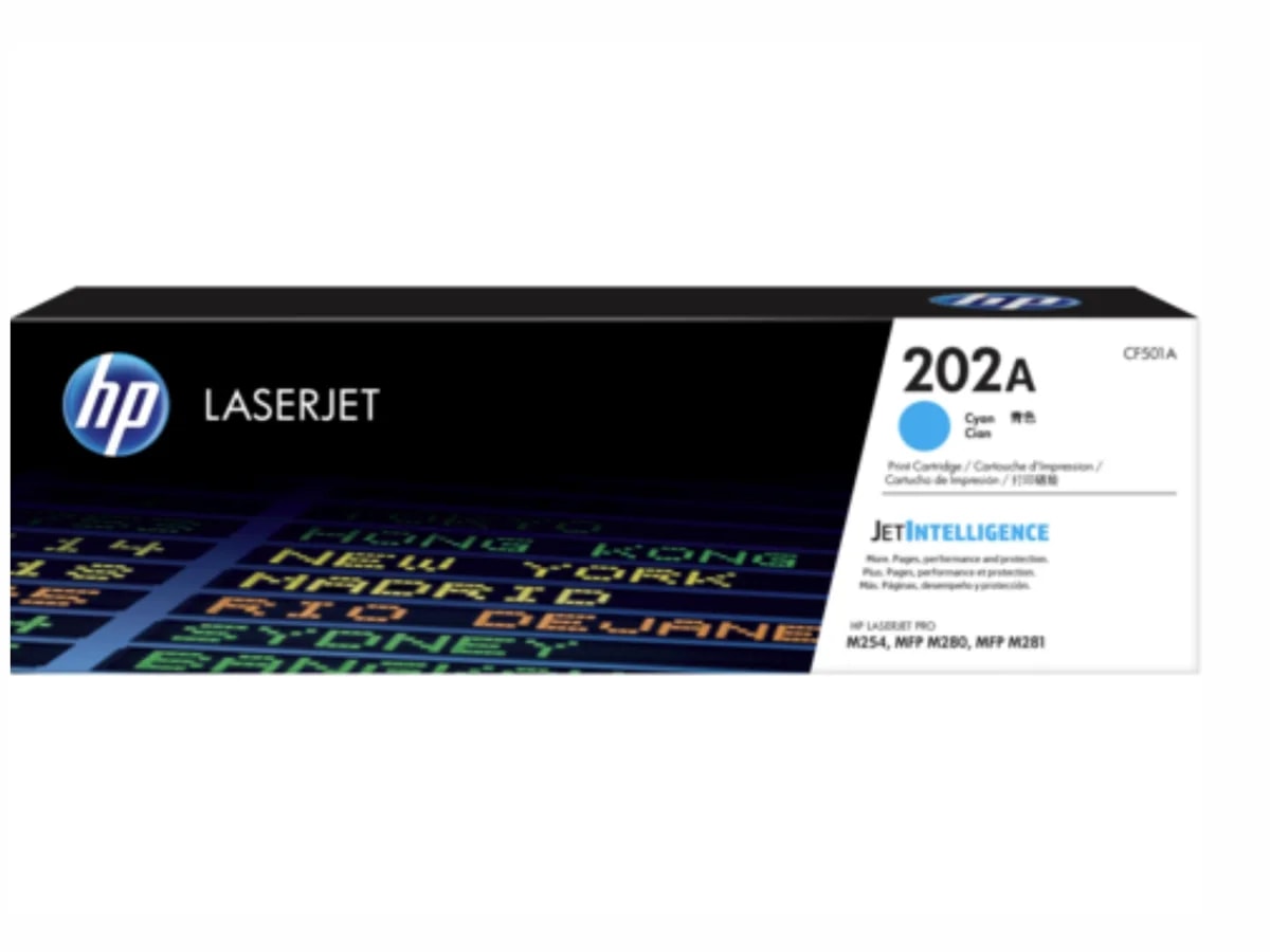 Toner HP 202A Cyan Laserjet M254DW / M281FDW 1300 PAG CF501A