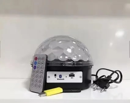 Bola de Luces Disco LED con Bluetooth y Control Remoto