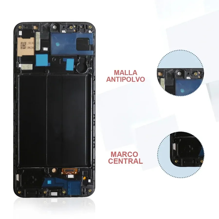 Pantalla A50/A30 incell con marco (**r y x**)