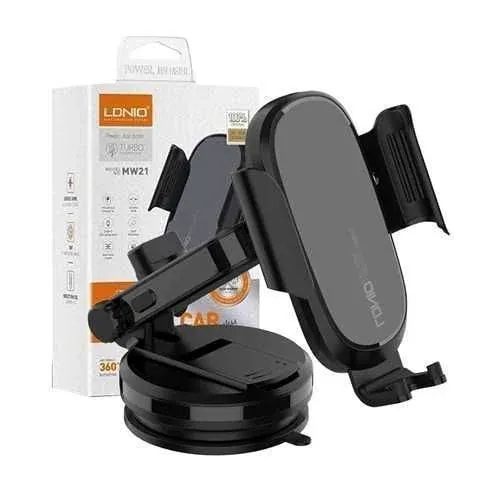 Soporte veh ldnio MW21 wireless 15W black