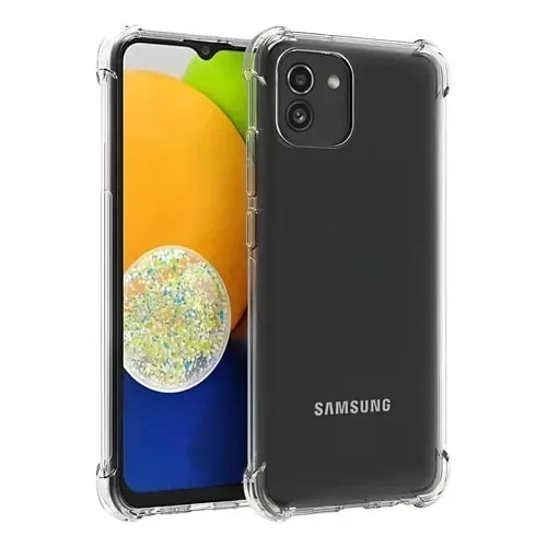 Estuche transparente antishock Samsung A03 Core modelo: ATP-01