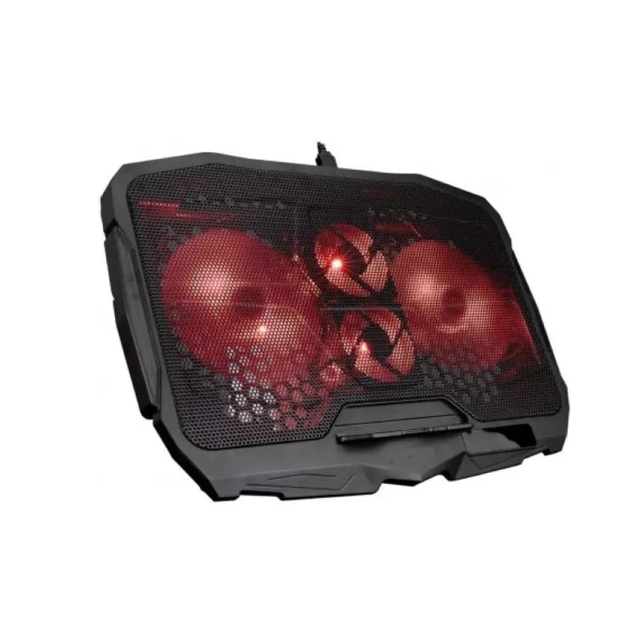 Base enfriamiento S18 4 ventiladores (214CM y 27CM) LED red 5V 2 puertos USB