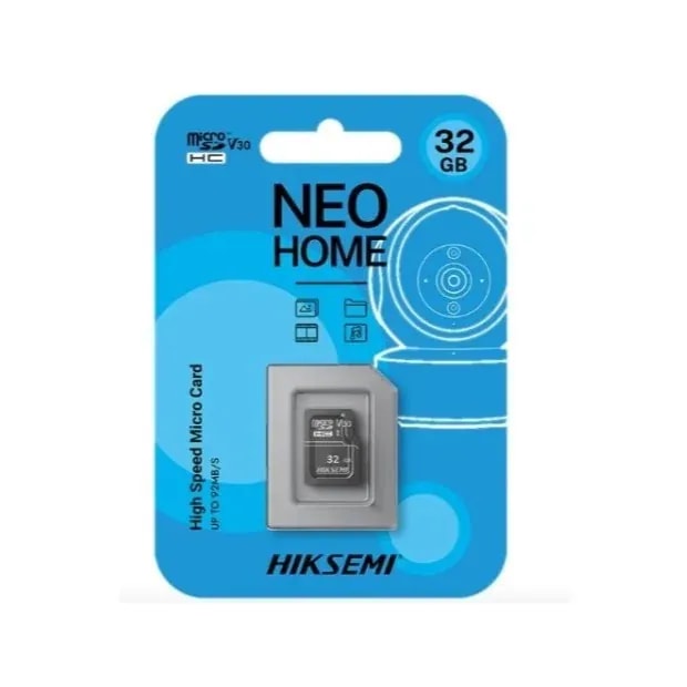 Micro sd 32GB hiksemi Neo D1 class 10 up to 92MB/S read, 25MB/S write HS-TF-D1 32G
