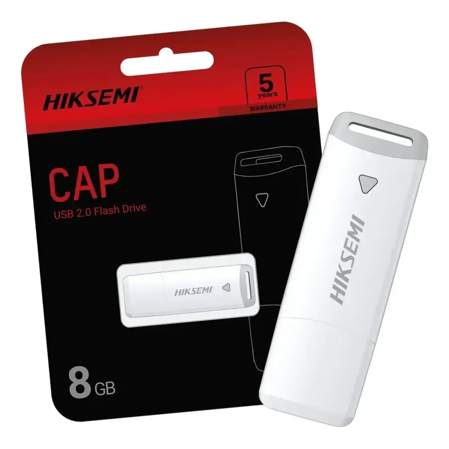 Flash memory 8GB hiksemi cap USB 2.0 blanco hs-usb-m220p 8G