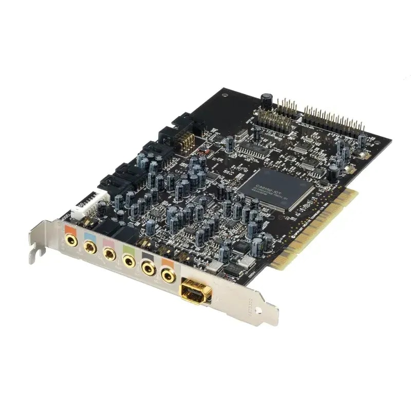 Tarjeta de sonido negro y dorado v98+mc88s