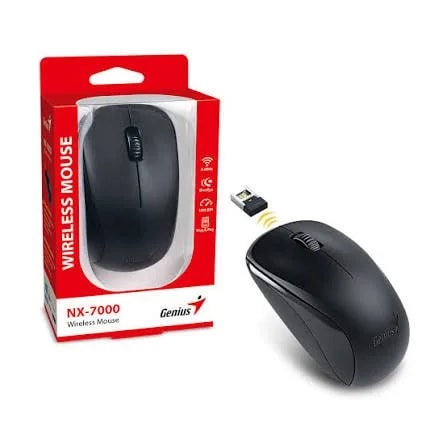 Mouse genius NX-7000 negro 3 bot. dpi 1200 blueeye incl pila aa