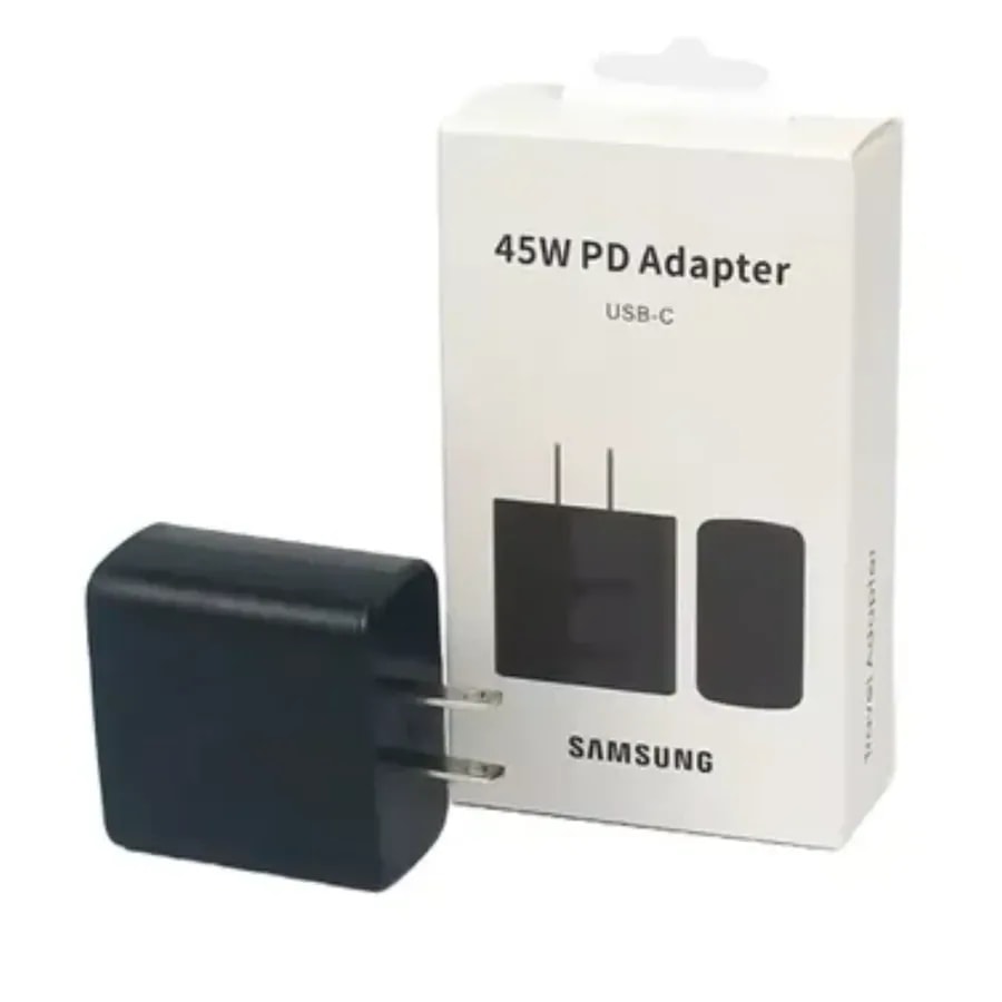 Cargador blanco Samsung solo cubo