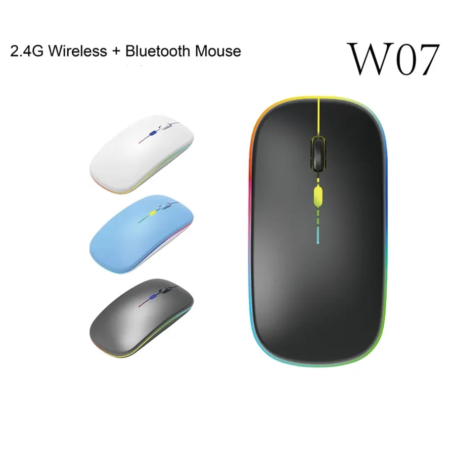 Mouse inalambrico recargable W07