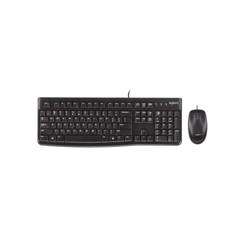 Combo Logitech Teclado Y Mouse MK120 Desktop / USB / Teclas Concavas