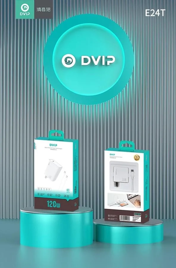 Cargador Rápido DVIP E24T con Cable