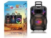 Parlante Bluetooth Tipo Maleta 12" 20W con Luces LED