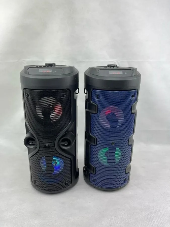 Parlante Bluetooth Tipo Torre Doble con Luces LED