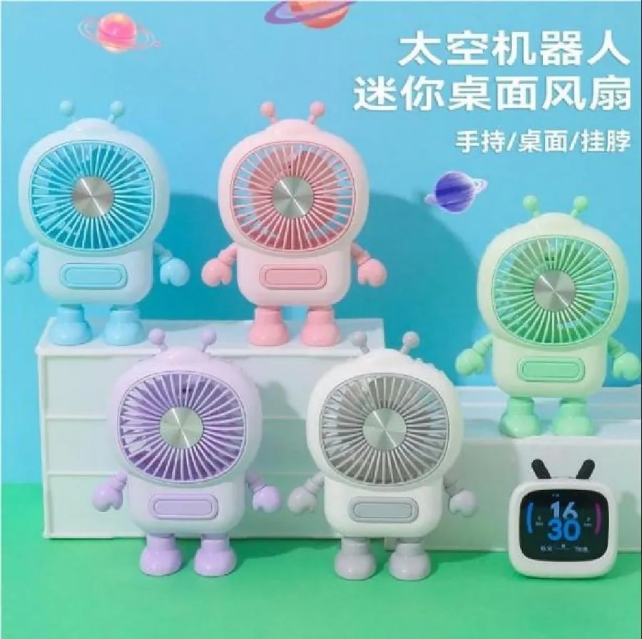 Mini Ventilador de Escritorio Diseño Robot Astronauta