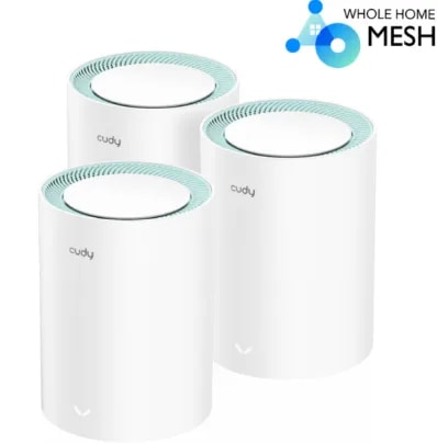Sistema Mesh Cudy M1500 WiFi 6 AX1500 Gigabit (Pack 3)