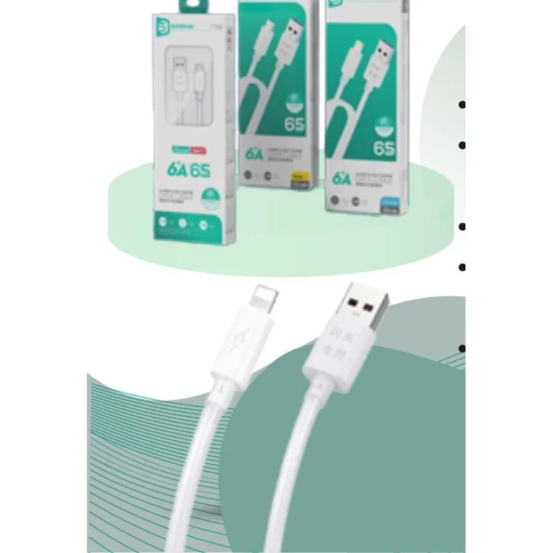 Cable Sikenai XCS-8L USB a Lightning 6A 1.2 m