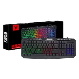 Teclado JEDEL Gamer K505 Teclado para Juegos de Luz Colorida