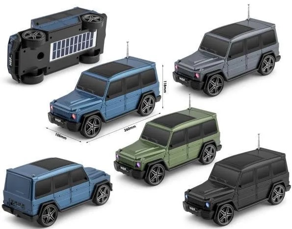 Parlante Bluetooth Diseño Auto Todoterreno con Panel Solar