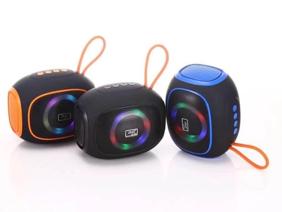 Mini Parlante Bluetooth con Luces RGB y Correa