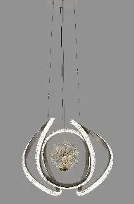 Lámpara Colgante LED Globo de Arcos con Esfera Dorado Francés 40 cm