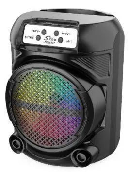 Parlante Bluetooth 6" 5W con Luces de Siete Colores